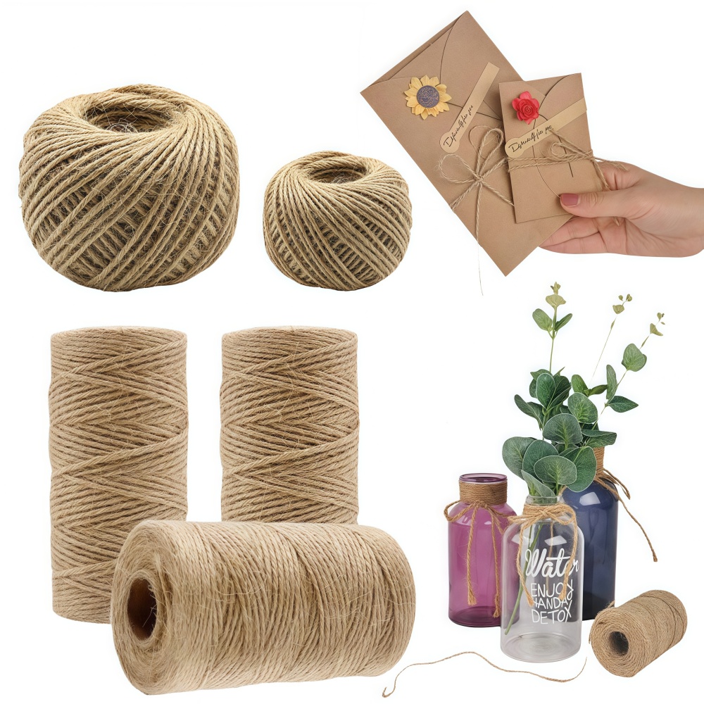 Sewing Thread In Textile - Sznurek jutowy naturalny 2/3/4mm, wstążka, sznurek