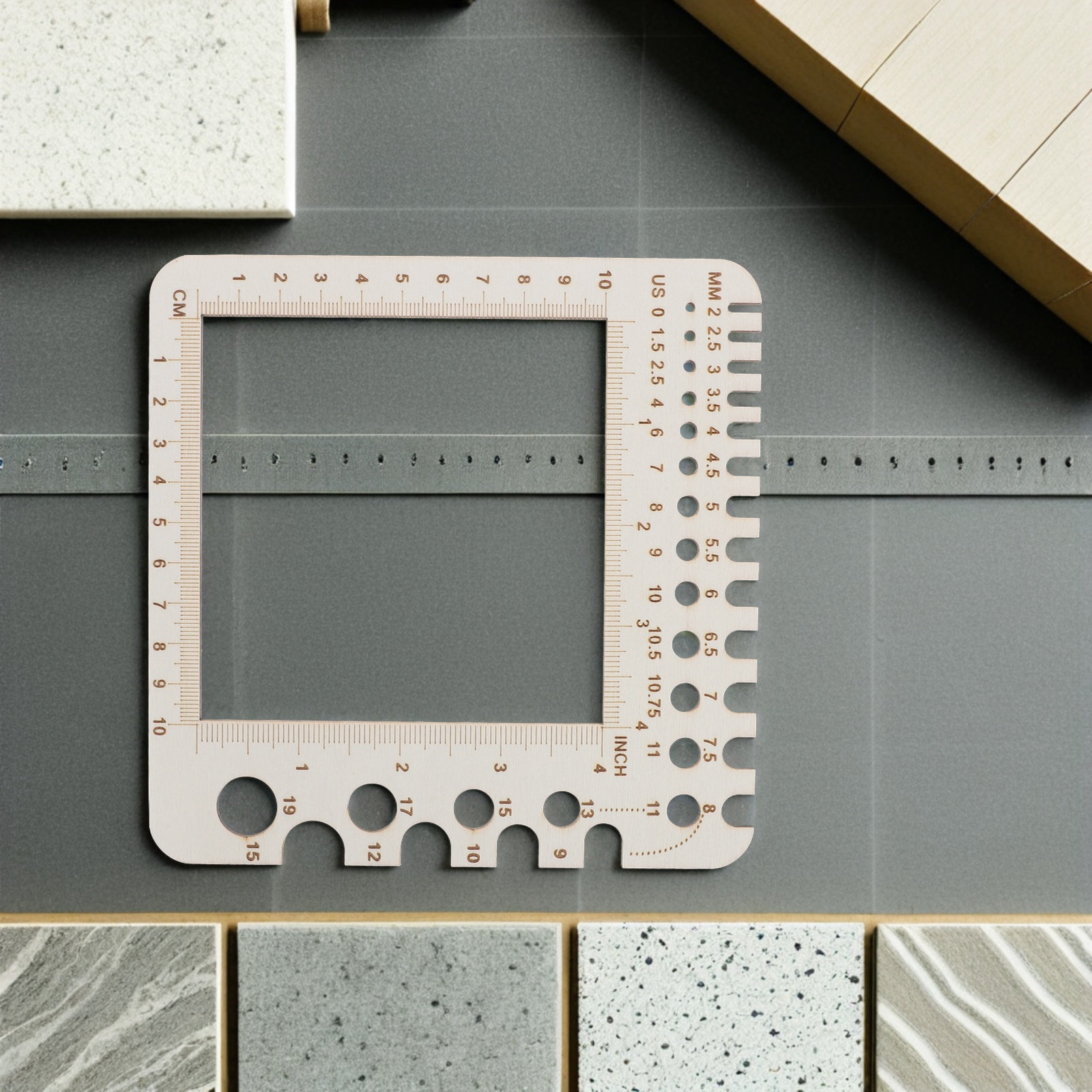 2 sztuki drewnianych mierników – Sewing Gauge Ruler recenzja i cena