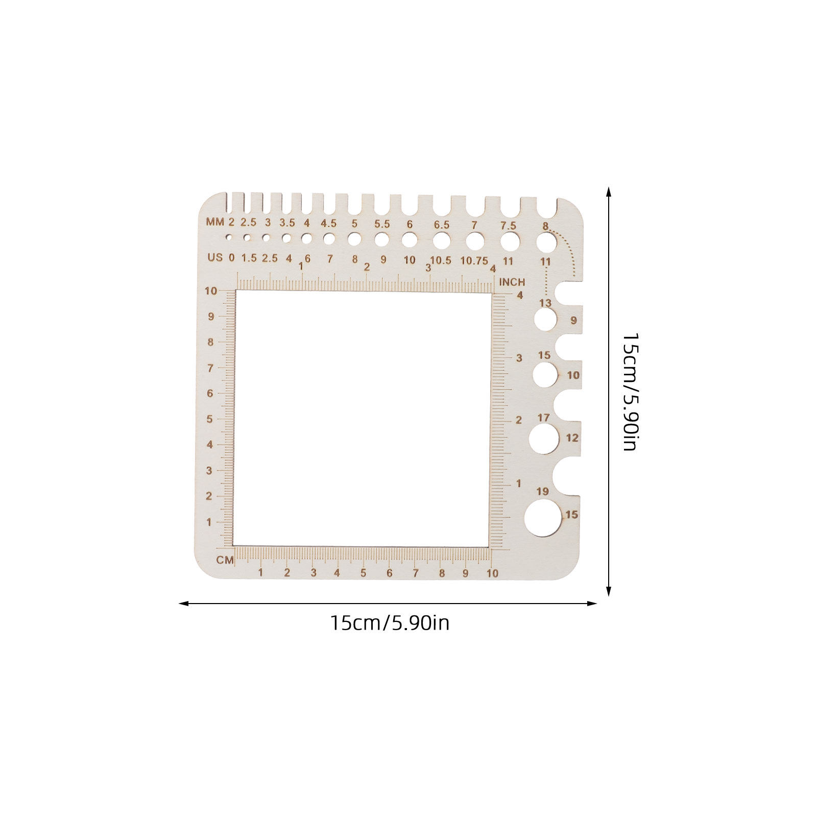 2 sztuki drewnianych mierników – Sewing Gauge Ruler recenzja i cena